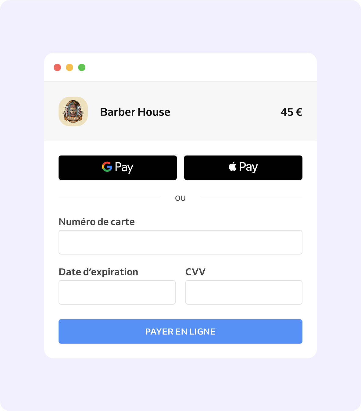 méthode de paiement en ligne