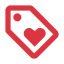 red loyalty icon